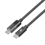 Cablu USB C - USB C 1m cu indicator LED pentru puterea de încărcare (100W)