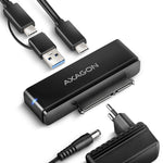 Adaptor ADSA-FPX USB-C 10Gbps SATA 6G 2.5/3.5 inch SSD/HDD FASTPORT X, inclusiv sursă de alimentare, cablu USB-C/USB-A de 60 cm