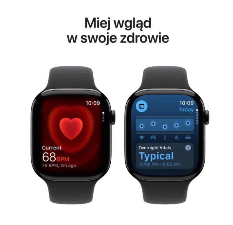 Ceas Seria 11 GPS+Cellular, carcasă din aluminiu gri spațial de 42 mm, curea sport neagră - mărimea M/L