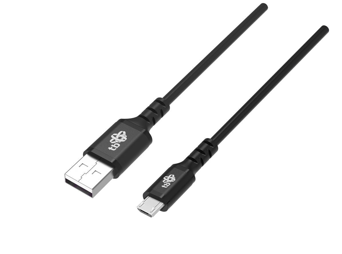 Cablu USB-Micro USB 1m Silicon Negru Încărcare Rapidă