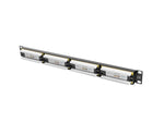 Patch Panel 24 Porturi 1U Cat.6 Negru