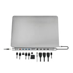 USB 3.2, USB-C, stație de andocare cu 12 porturi, PD