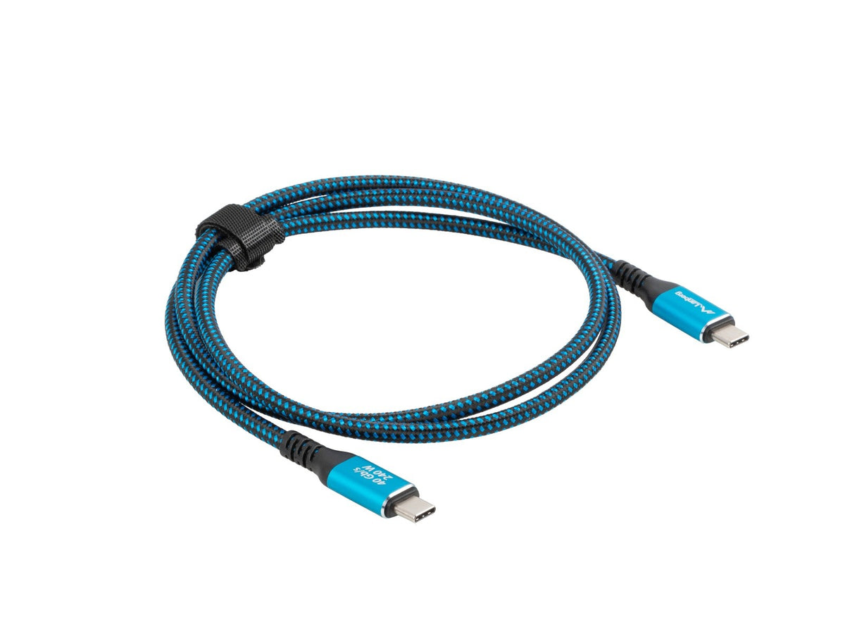 Cablu USB-C M/M USB4 0.5m 240W 8K 60HZ Negru-Albastru