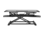 Subțire ergonomică pentru birou, suprafață de lucru: 950x615x106-460mm, reglabilă, neagră