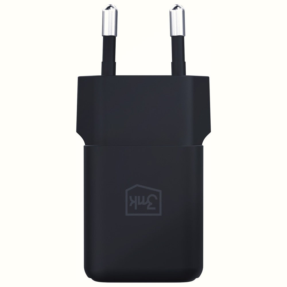 Încărcător de perete Hyper GaN 20W 1xUSB-A 1xUSB-C PD QC4+ Negru