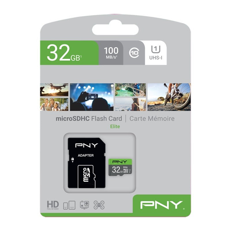 Card de memorie microSDHC Elite 32GB P-SDU32GU185GW-GE