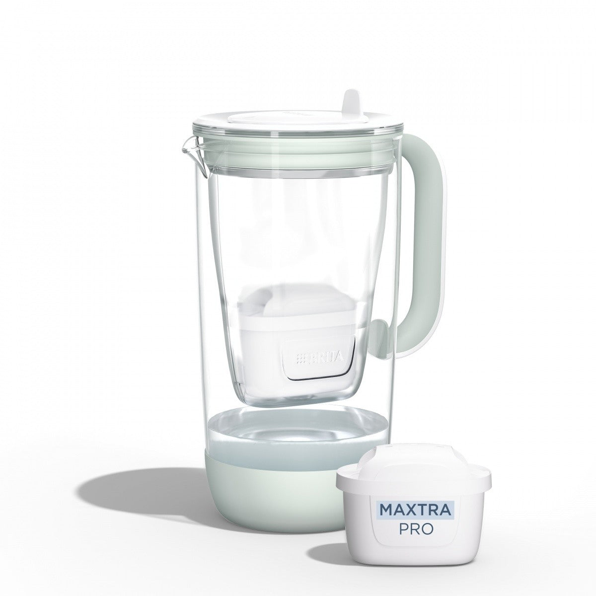 Cană filtrantă din sticlă de 2,5 l, mentă