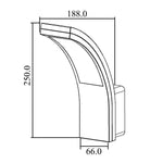 Lampă de perete LED pentru fațadă 10W MCE343 GR