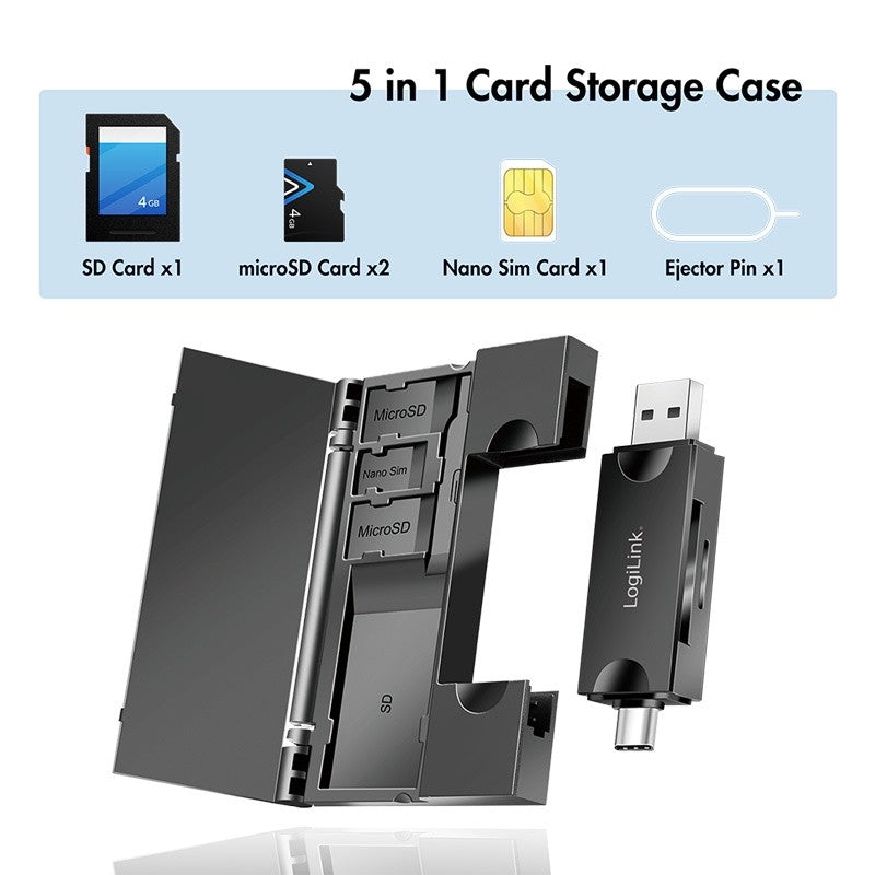 Cititor de carduri SD/microSD USB 3.2 Gen 1