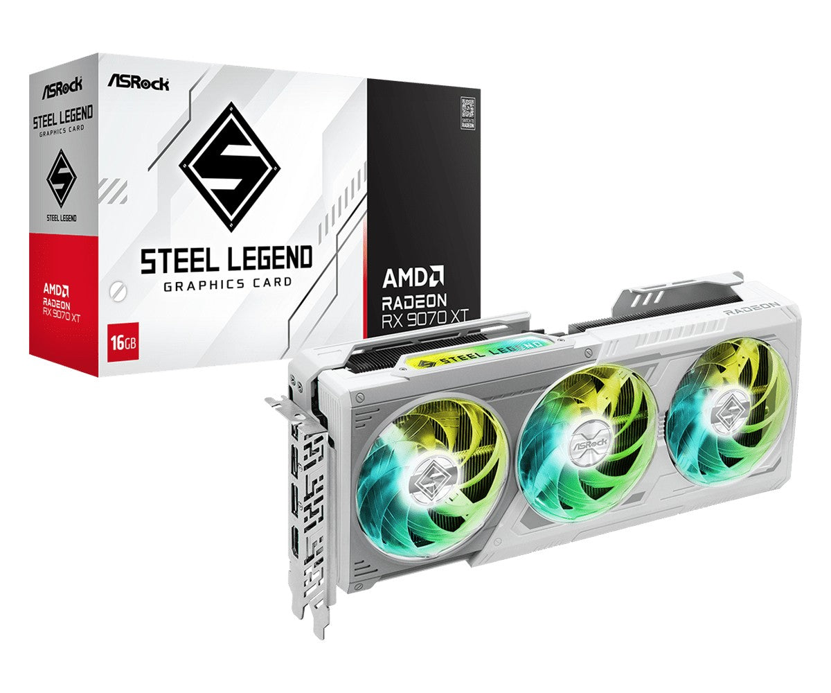 Placă grafică Radeon RX 9070 XT Steel Legend 16GB