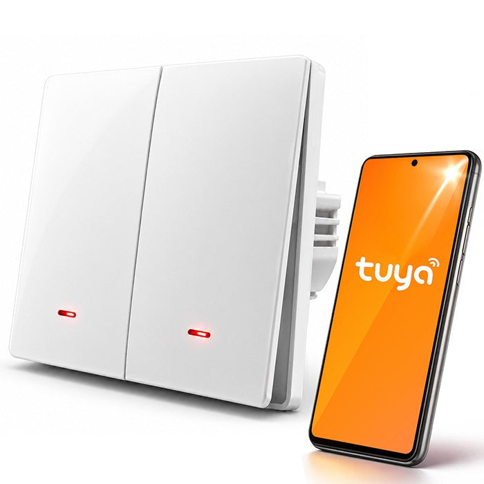 Întrerupător inteligent cu 2 canale | Wi-Fi | Temporizator