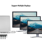 USB 3.2, USB-C, stație de andocare cu 12 porturi, PD