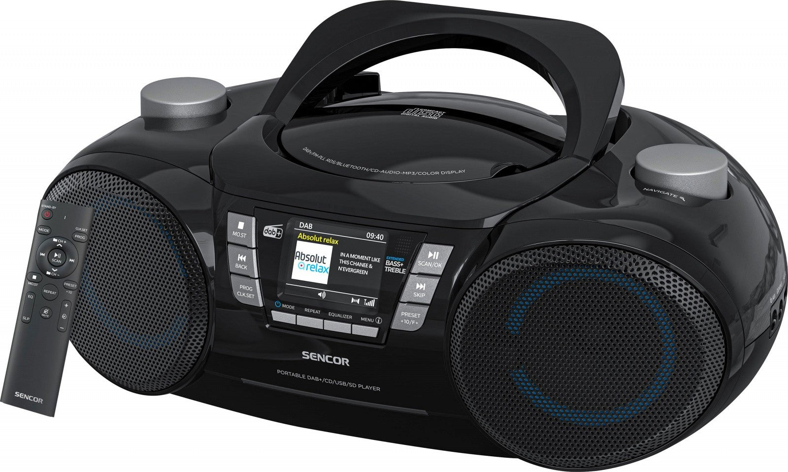 Boombox cu DAB+ SPT 6510 player CD/MP3/USB/SD Bluetooth