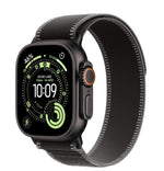 Carcasă neagră din titan Watch Ultra 3 GPS + Cellular 49 mm, curea Trail neagră/cărbune - mărimea S/M