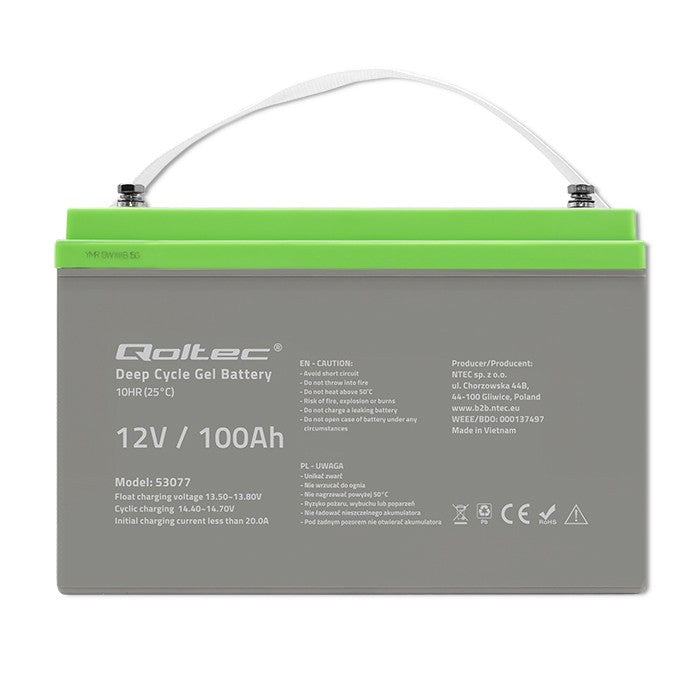 Baterie cu gel cu ciclu profund | 12V | 100Ah