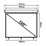 Ecran de proiecție electric MC-593 120" 240x180 4:3 pentru perete sau tavan