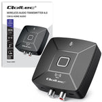 Transmițător-receptor audio HiFi wireless pentru casă și mașină | Bluetooth 6.0 | NFC | 2 x RCA | 1 x AUX MiniJack 3.5mm | Microfon