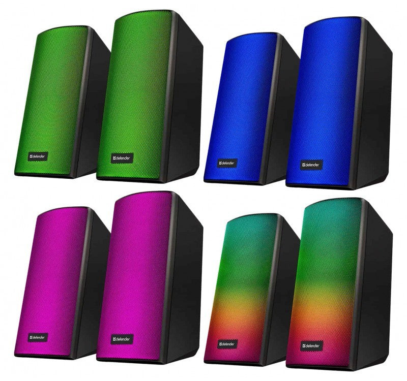 Boxe de calculator SPITFIRE 2.0 cu LED-uri USB de 6 W
