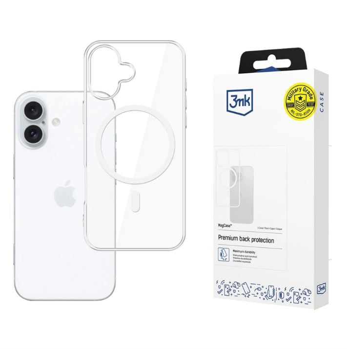 Husa Armor MagCare pentru Apple iPhone 17, transparentă