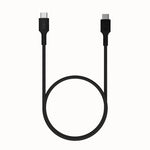 Cablu împletit USB-C-USB-C PowerStream 100W, 1,2 m, negru