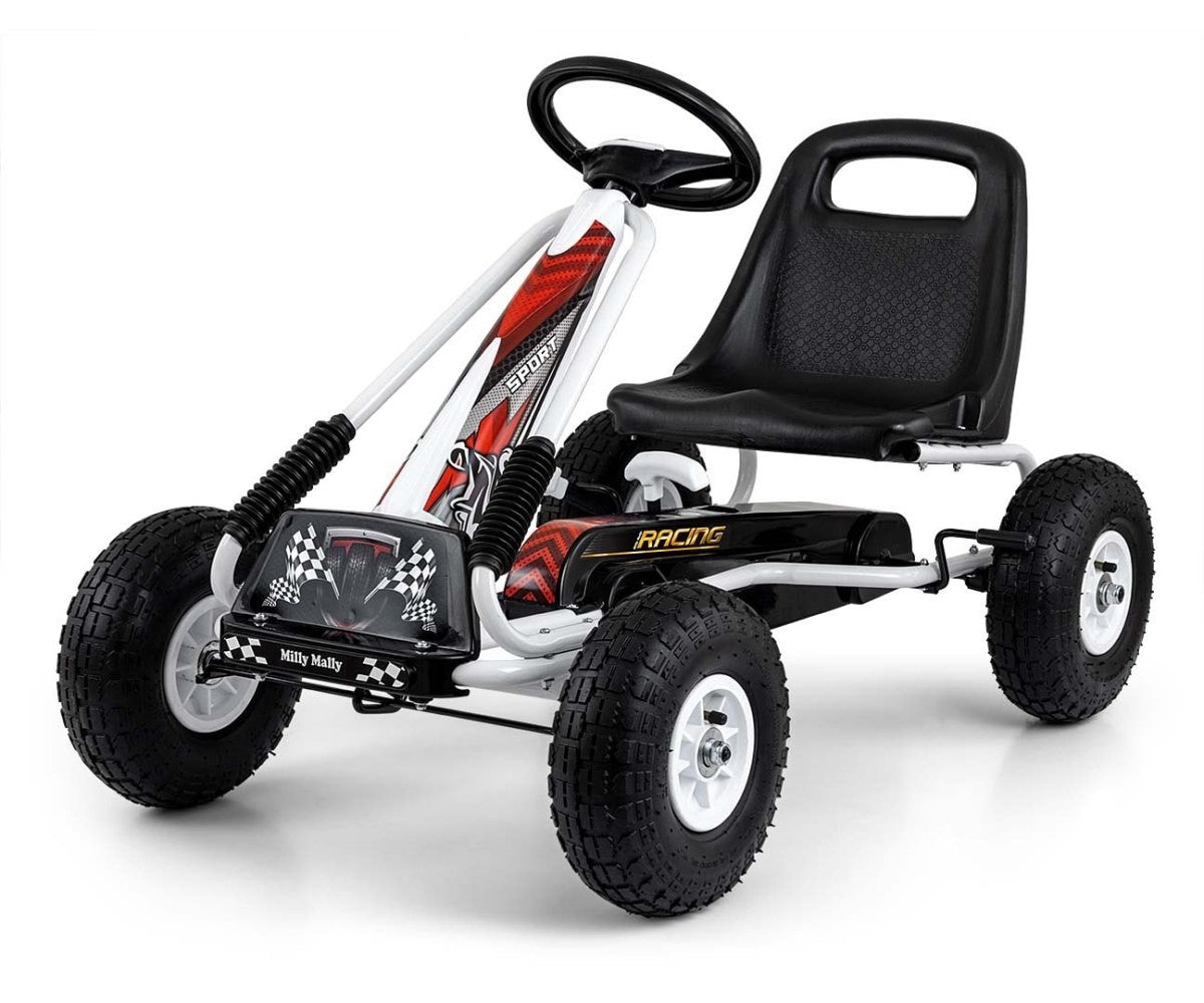 Kart cu pedale Thor White