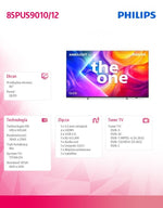 Televizor 85 cali QLED 85PUS9010/12