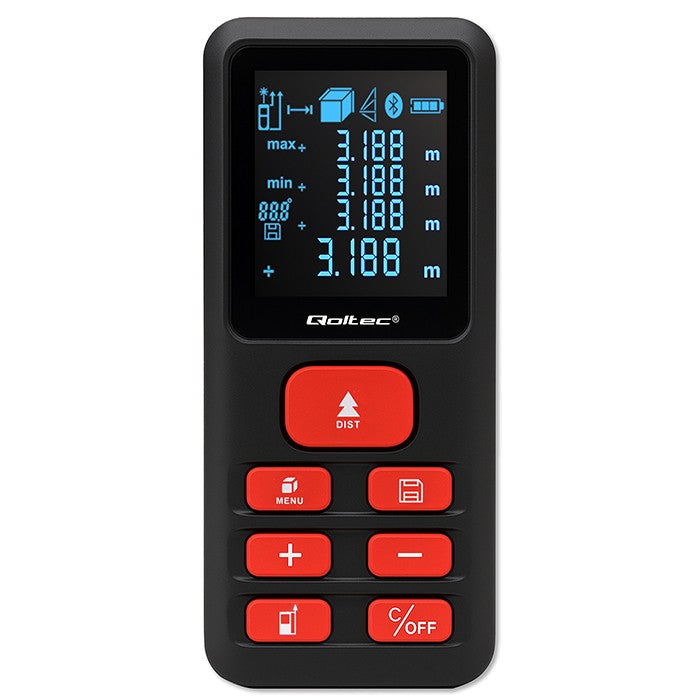 Telemetru laser digital | LCD iluminat din spate | 50 m