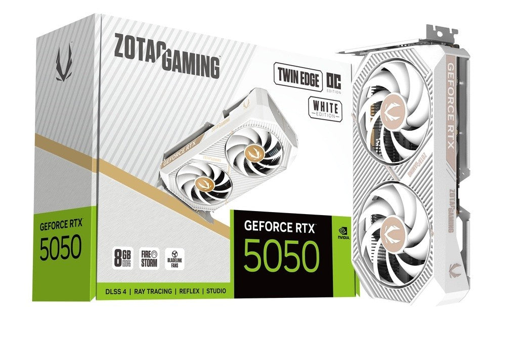 Placă grafică GeForce RTX 5050 TWIN EDGE OC 8GB GDDR6 128bit 3DP/HDMI Albă