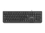Tastatură Trout Slim 1.8m Neagră USB