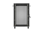 Dulap rack de podea de 19 inch, 18U, 600x800, cu uși perforate (pachet detașat), negru