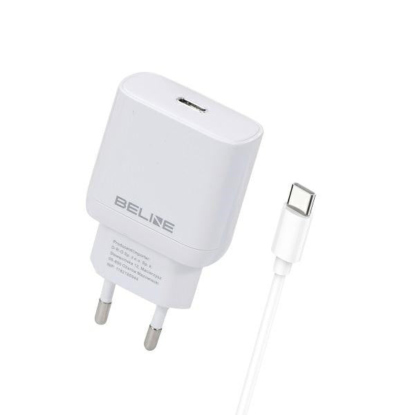 Încărcător de perete USB-C GaN 30W + cablu USB-C, alb
