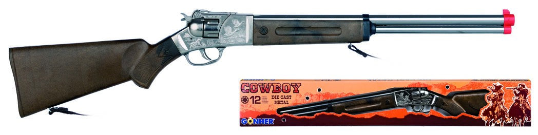 Pușcă de cowboy din metal Gonher cu 12 cartușe