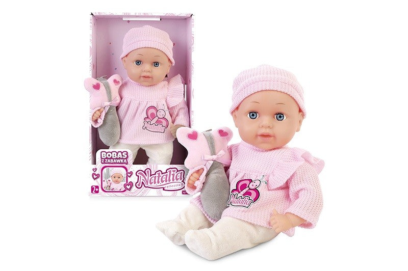Păpușă Natalia 33 cm cu jucărie