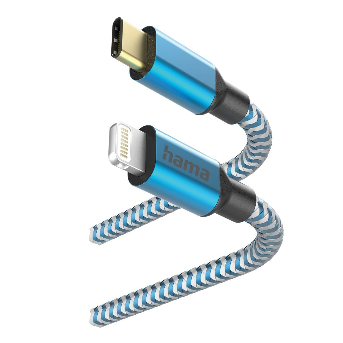 Cablu de încărcare USB-C Lightning de 1,5 m, albastru