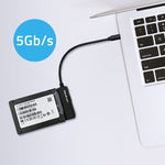 Adaptor SATA | Adaptor SSD HDD 2.5" | USB-C | Super Viteză 5Gb/s | 2TB