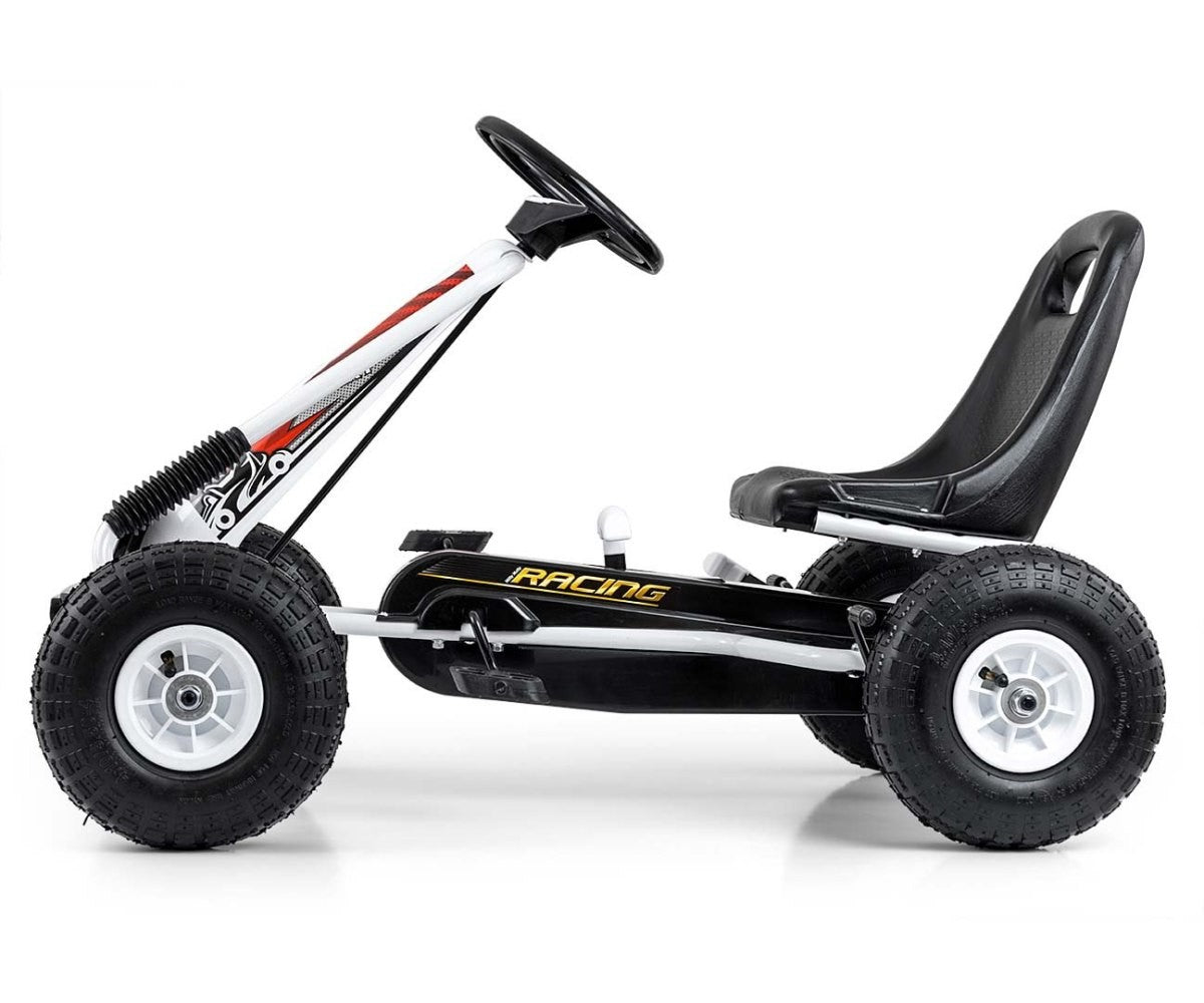 Kart cu pedale Thor White