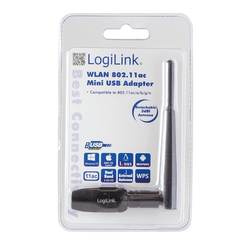 Placă WLAN USB 2.0 802.11ac cu antenă