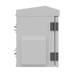 Dulap rack suspendat de 10", IP55, ermetic, montare pe perete/stâlp, 320x220x300, gri (pliat)