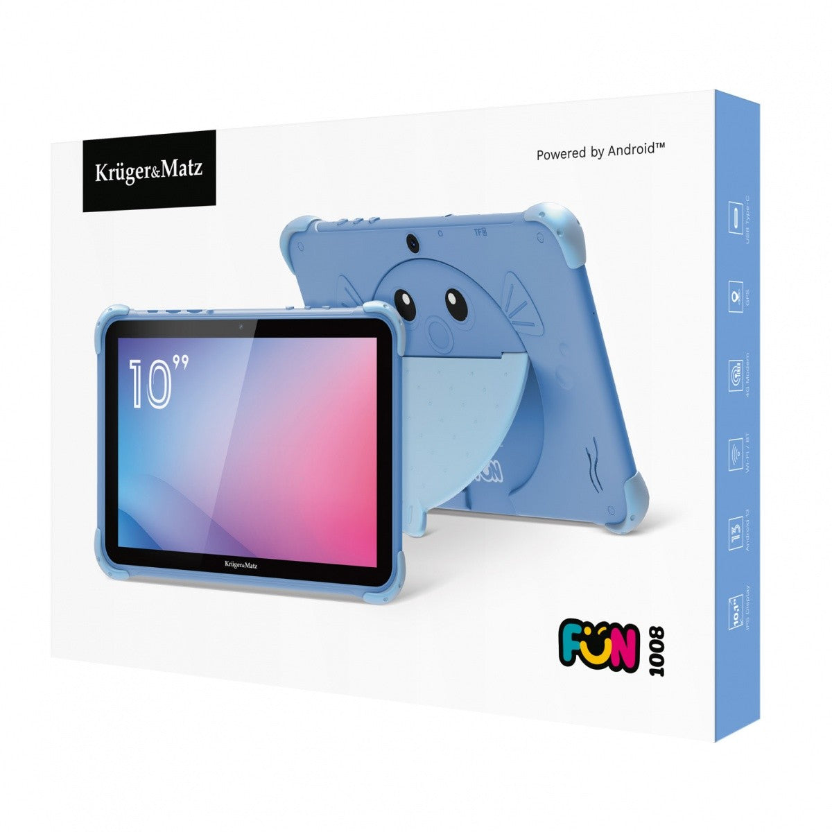 Kruger & Matz FUN 1008 Tabletă albastră pentru copii