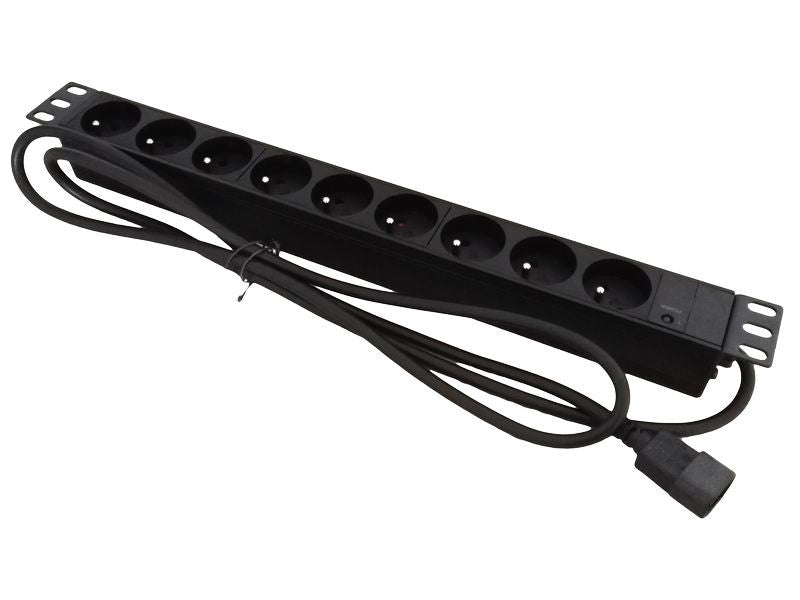 Prelungitor 19" 9xCEE 7/5 mufă C20