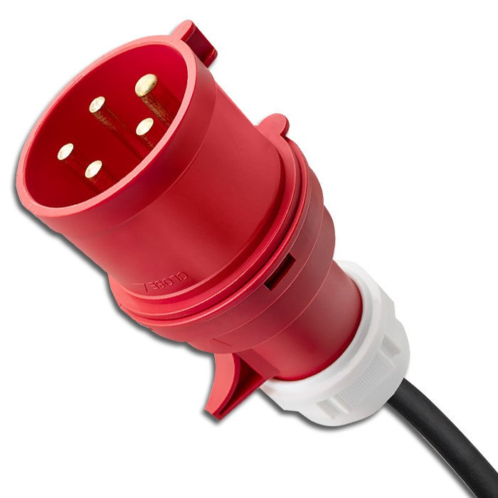 Încărcător mobil pentru mașini electrice EV cu reglare 2 în 1 Tip 2 | 11kW | CEE 5 PIN | LCD | 3 faze | Portabil | Wallbox | 5m