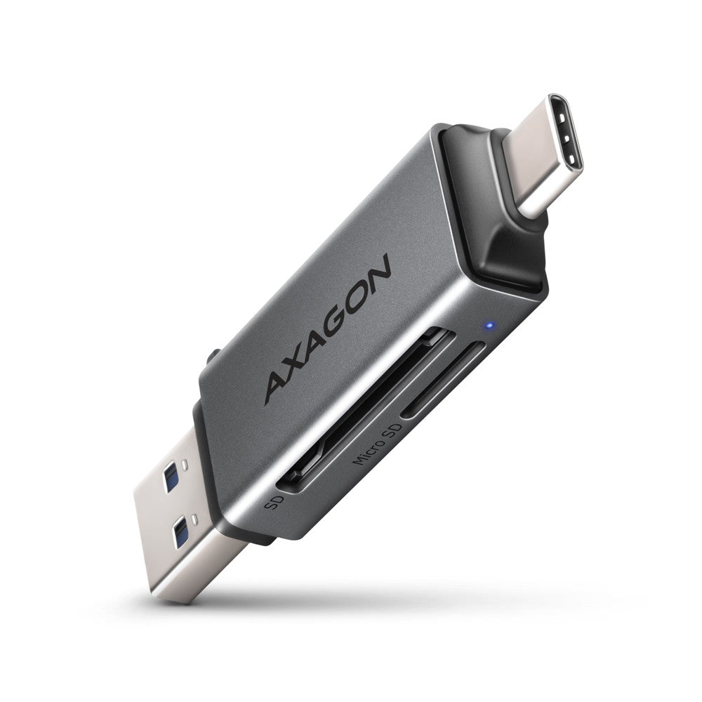 Cititor de carduri extern CRE-DAC USB 3.2 Gen 1 Tip-C + Tip-A SD/microSD