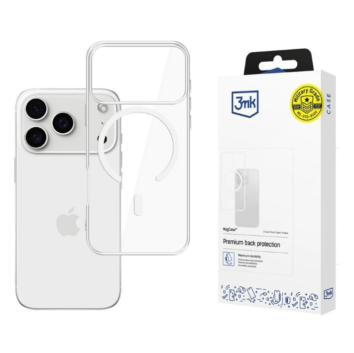 Husa Armor MagCare pentru Apple iPhone 17 Pro, transparentă