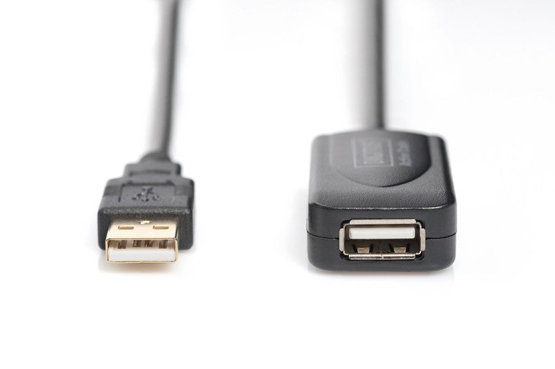 Cablu prelungitor USB 2.0 de mare viteză/Tip prelungitor USB A/USB A M/F Activ, Negru 5m