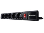 Prelungitor de prize PowerGear 5m negru cu 5 prize