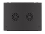 Dulap de perete 19 inch 6U 600x450 uși perforate (pachet plat) negru