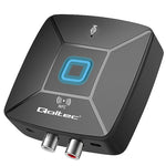 Transmițător-receptor audio HiFi wireless pentru casă și mașină | Bluetooth 6.0 | NFC | 2 x RCA | 1 x AUX MiniJack 3.5mm | Microfon