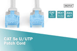 Cablu de conectare U/UTP cat.5e PVC 0.5m gri
