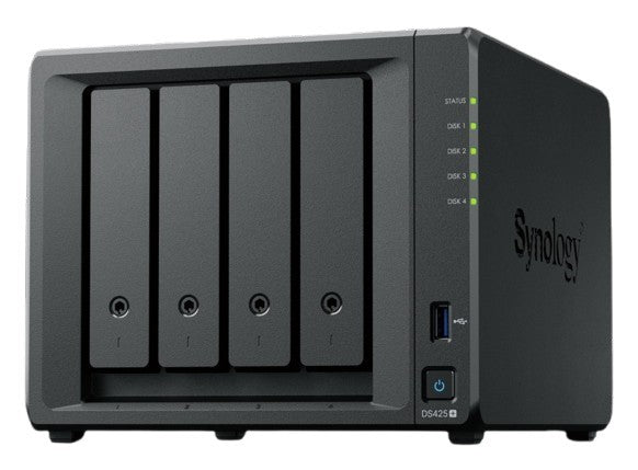 Server NAS DS425+ 4x0HDD J4125 2GB DDR4 1x1GbE 1x2,5GbE 3Y