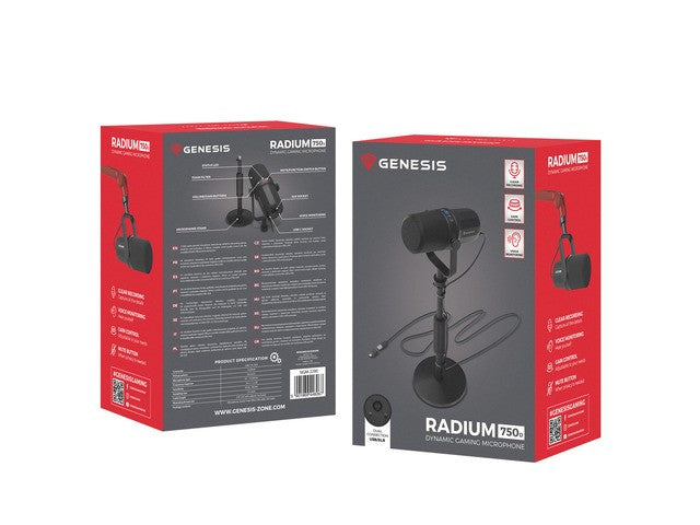 Stativ USB/XLR pentru microfon de studio Genesis Radium 750D